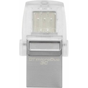 Kingston DataTraveler MicroDuo 3C 128GB USB 3.1 Stick με σύνδεση USB-A & USB-C Μωβ