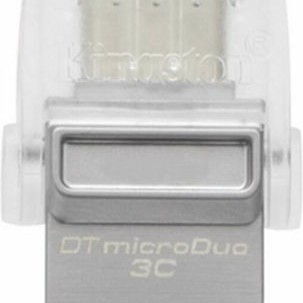 Kingston DataTraveler MicroDuo 3C 128GB USB 3.1 Stick με σύνδεση USB-A & USB-C Μωβ