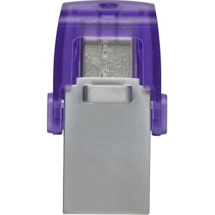 Kingston DataTraveler MicroDuo 3C 64GB USB 3.1 Stick με σύνδεση USB-A & USB-C Μωβ
