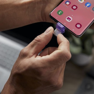 Kingston DataTraveler MicroDuo 3C 64GB USB 3.1 Stick με σύνδεση USB-A & USB-C Μωβ