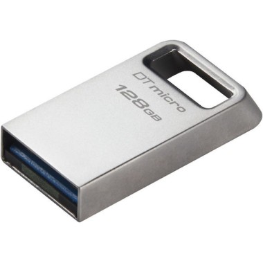 Kingston DataTraveler Micro Gen2 128GB USB 3.2 Stick Ασημί