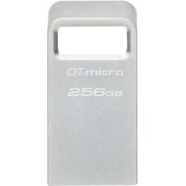 Kingston DataTraveler Micro Gen2 256GB USB 3.2 Stick Ασημί