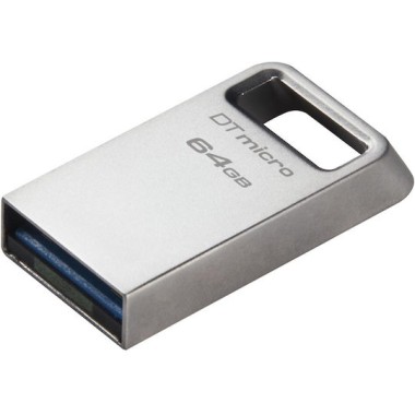 Kingston DataTraveler Micro Gen2 64GB USB 3.2 Stick Ασημί