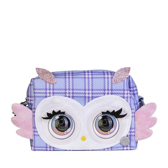 Spin Master Owl Παιδικό Πορτοφόλι με Φερμουάρ Μωβ