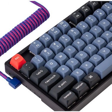 Keychron Spiral USB 2.0 Cable USB-C male - USB-C male Μωβ 1.08m (CAB-3)