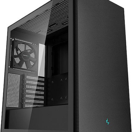 Deepcool CH510 Gaming Midi Tower Κουτί Υπολογιστή με Πλαϊνό Παράθυρο Μαύρο