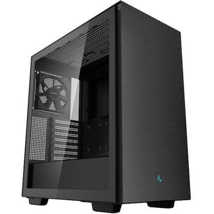 Deepcool CH510 Gaming Midi Tower Κουτί Υπολογιστή με Πλαϊνό Παράθυρο Μαύρο