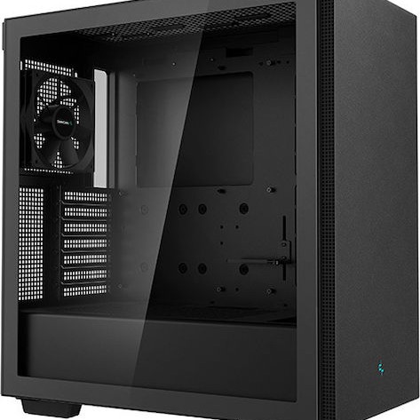 Deepcool CH510 Gaming Midi Tower Κουτί Υπολογιστή με Πλαϊνό Παράθυρο Μαύρο