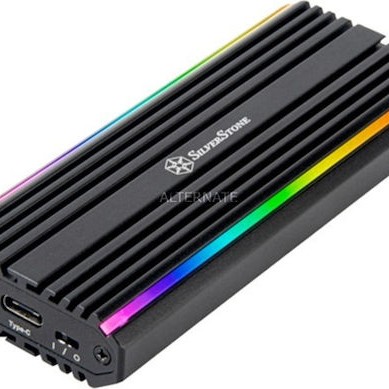 Silverstone Θήκη για Σκληρό Δίσκο M.2 PCI Express / SATA III NVME με σύνδεση Type-C