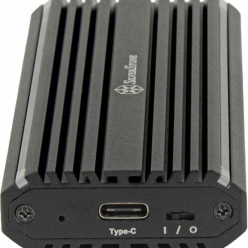 Silverstone Θήκη για Σκληρό Δίσκο M.2 PCI Express / SATA III NVME με σύνδεση Type-C