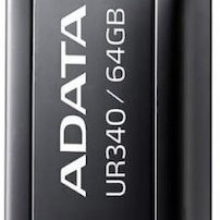 Adata Ur340 64GB USB 2.0 Stick Μαύρο