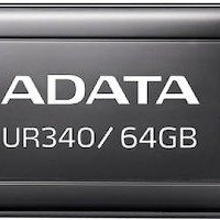 Adata Ur340 64GB USB 2.0 Stick Μαύρο