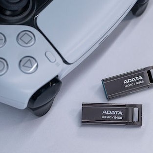 Adata Ur340 64GB USB 2.0 Stick Μαύρο
