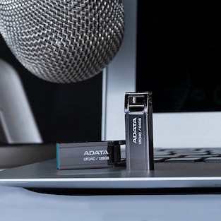 Adata Ur340 64GB USB 2.0 Stick Μαύρο