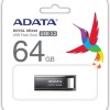 Adata Ur340 64GB USB 2.0 Stick Μαύρο