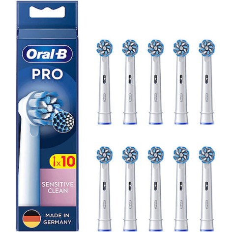Oral-B Pro Sensitive Clean Ανταλλακτικές Κεφαλές για Ηλεκτρική Οδοντόβουρτσα BRA-860601 10τμχ