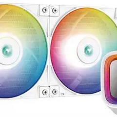 Deepcool LS520 Υδρόψυξη Επεξεργαστή Διπλού Ανεμιστήρα 120mm για Socket AM4/AM5/1700/1200/115x με ARGB Φωτισμό Λευκή