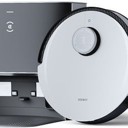 Ecovacs DEEBOT X1 Plus Σκούπα Ρομπότ για Σκούπισμα & Σφουγγάρισμα με Χαρτογράφηση και Wi-Fi Γκρι