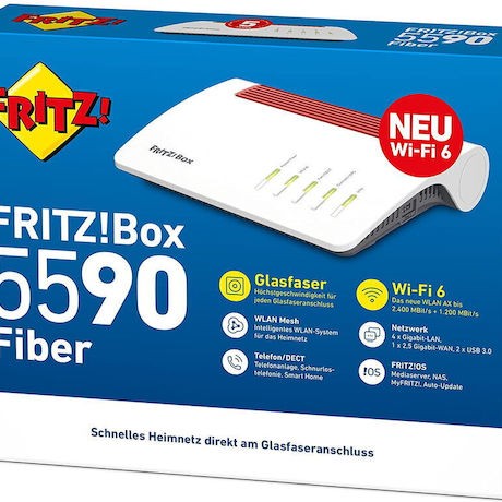 AVM FRITZ!Box 5590 Fiber Ασύρματο VDSL2 Modem Router Wi‑Fi 6 με 4 Θύρες