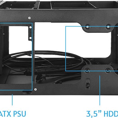 Chieftec CN-01B-OP Cube Κουτί Υπολογιστή Μαύρο