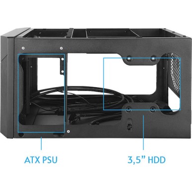 Chieftec CN-01B-OP Cube Κουτί Υπολογιστή Μαύρο