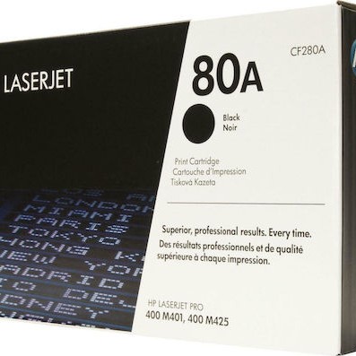 HP 80A Γνήσιο Toner Laser Εκτυπωτή Μαύρο 2700 Σελίδων (CF280A)