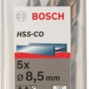 Bosch Σετ 5 Τρυπάνια HSS με Κυλινδρικό Στέλεχος για Μέταλλο