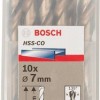 Bosch Σετ 10 Τρυπάνια Κοβαλτίου με Κυλινδρικό Στέλεχος για Μέταλλο