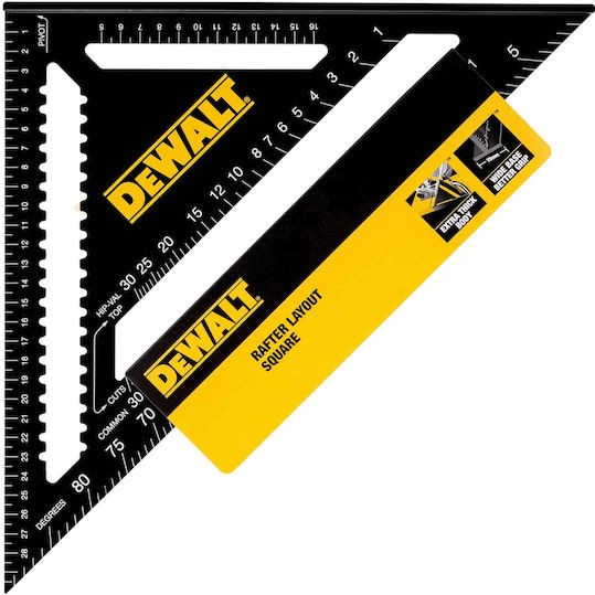 Dewalt Γωνιόμετρο Μαραγκών Αλουμινίου Μήκους 18εκ.