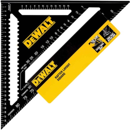 Dewalt Γωνιόμετρο Μαραγκών Αλουμινίου Μήκους 18εκ.