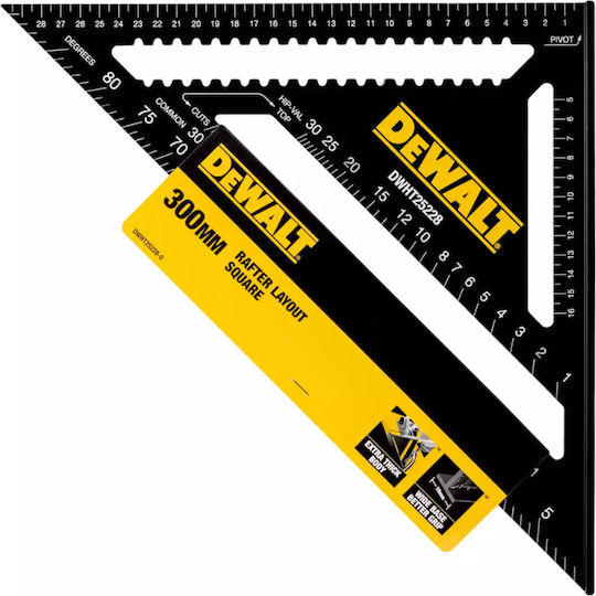 Dewalt Γωνιόμετρο Μαραγκών Αλουμινίου Μήκους 30εκ.