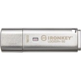 Kingston IronKey Locker+ 50 32GB USB 3.2 Stick Ασημί