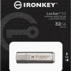 Kingston IronKey Locker+ 50 32GB USB 3.2 Stick Ασημί