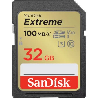 Sandisk Extreme SDHC 32GB Class 10 U3 V30 UHS-I 100MB/s