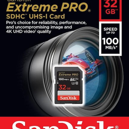 Sandisk Extreme Pro SDHC 32GB Class 10 U3 V30 UHS-I SDSDXXO-032G-GN4IN