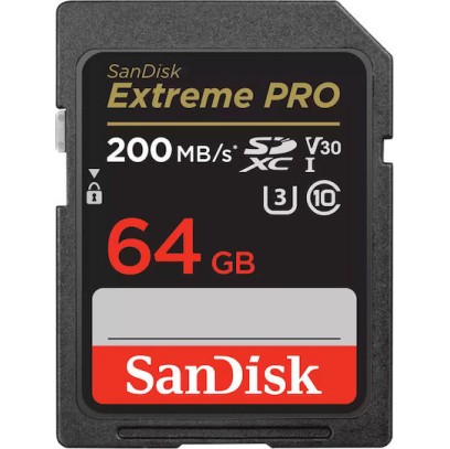 Sandisk Extreme Pro SecureDigital SDXC 64GB Class 10 U3 V30 UHS-I