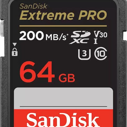 Sandisk Extreme Pro SecureDigital SDXC 64GB Class 10 U3 V30 UHS-I