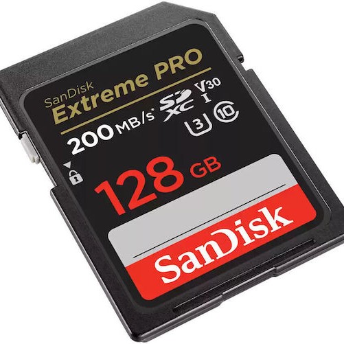 Sandisk Extreme PRO SDXC 128GB Class 10 U3 V30 UHS-I