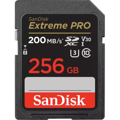 Sandisk Extreme Pro SDXC 256GB Class 10 U3 V30 UHS-I