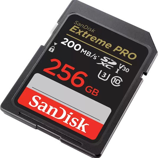 Sandisk Extreme Pro SDXC 256GB Class 10 U3 V30 UHS-I