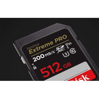Sandisk Extreme Pro SDXC 512GB Class 10 U3 V30 UHS-I