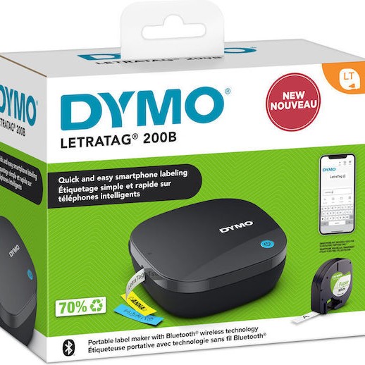 Dymo LetraTag LT-200 B Ηλεκτρονικός Ετικετογράφος Χειρός σε Μπλε Χρώμα