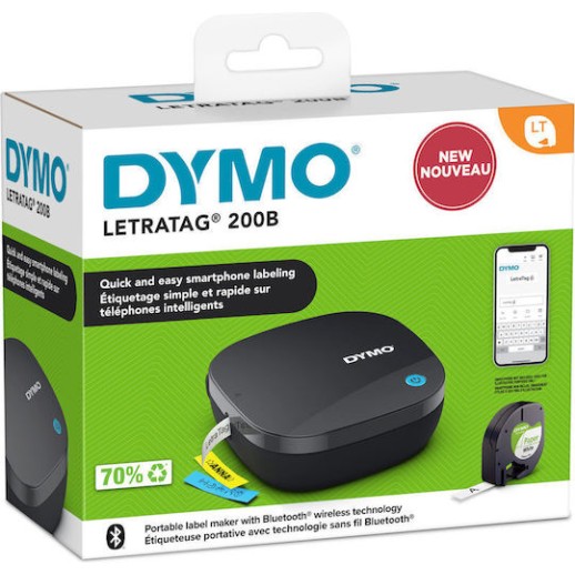 Dymo LetraTag LT-200 B Ηλεκτρονικός Ετικετογράφος Χειρός σε Μπλε Χρώμα