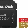 Sandisk Extreme microSDXC 64GB Class 10 U3 V30 A2 UHS-I με αντάπτορα SDSQXAH-064G-GN6MA