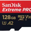 Sandisk Extreme Pro microSDXC 128GB Class 10 U3 V30 A2 UHS-I με αντάπτορα SDSQXCD-128G-GN6MA