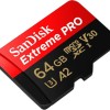 Sandisk Extreme Pro microSDXC 64GB U3 V30 A2 UHS-I με αντάπτορα 200MB/s