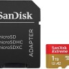 Sandisk Extreme microSDXC 1TB U3 V30 A2 UHS-I με αντάπτορα 190MB/s