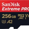 Sandisk Extreme PRO microSDXC 256GB U3 V30 A2 UHS-I με αντάπτορα