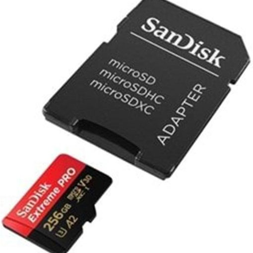 Sandisk Extreme PRO microSDXC 256GB U3 V30 A2 UHS-I με αντάπτορα