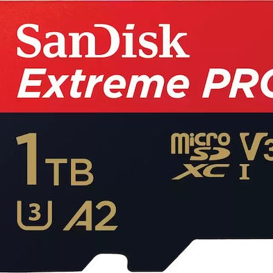 Sandisk Extreme Pro microSDXC 1.0TB Class 10 U3 V30 A2 UHS-I με αντάπτορα